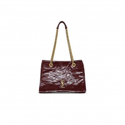 YSL NIKI SMALL SHOPPING IN VINTAGE LEATHER 872680 (25*19*10cm)